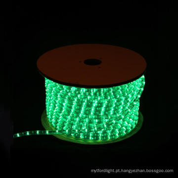 LED luz corda rodada 2 fios verde para decoração de Natal